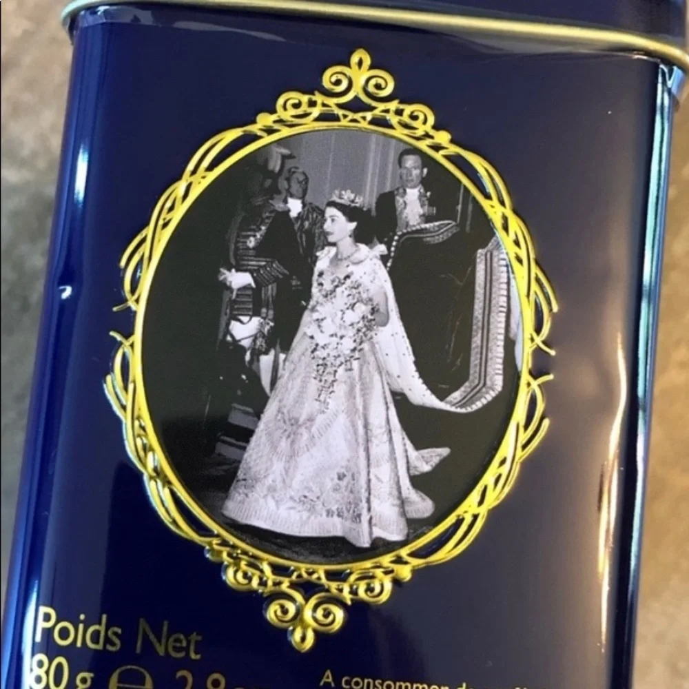 🇬🇧 QUEEN ELIZABETH II ENGLISH BREAKFAST TEA Sealed Tin w/ 40 English teabags ✨